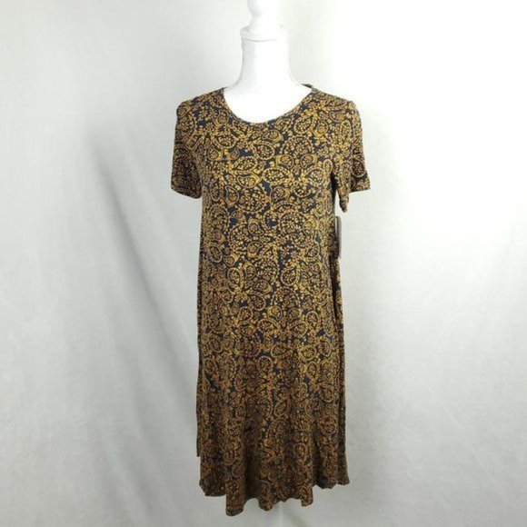 NWT LulaRoe Carly Dress Womens Size XS Extra Small Multi-Color - Picture 2 of 8